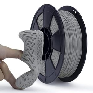 ziro tpu filament 1.75mm,flexible tpu filament 1.75mm,3d printer filament 1.75mm tpu flexible filament 0.8kg spool, dimensional accuracy +/- 0.05mm,gray