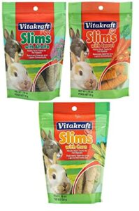vitakraft pet rabbit slims nibble stick treat variety