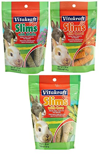 Vitakraft Pet Rabbit Slims Nibble Stick Treat Variety