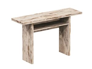 casabianca furniture ritz vintage white wash extendable console/dining table by talenti casa,