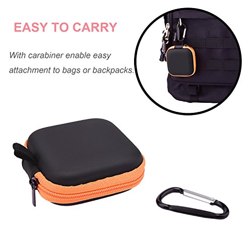 Sunmns 5 Pieces in Ear Bud Earphone Headset Headphone Case Mini Storage Carrying Pouch Bag