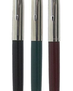 SIPLIV 3PCS Classic Fountain Pen Hero 616, in 3 Colors, Silver Trim