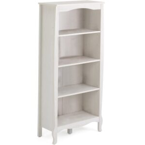 4d concepts lindsay bookcase, stone white oak