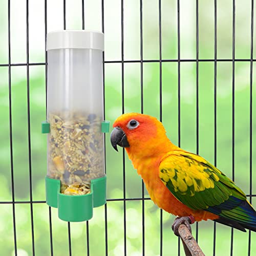 Bird Automatic Feeder Parrot Food and Water Dispenser Fountain Feeder for Bird Parrot Parakeet Conure Lovebird Cockatiel Finch Canary