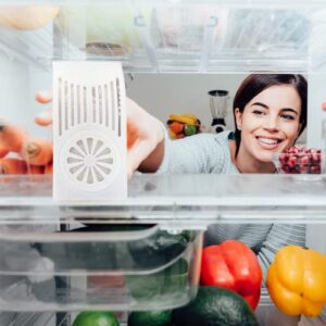 NonScents Refrigerator Deodorizer - Outperforms Baking Soda - Fridge and Freezer Odor Eliminator