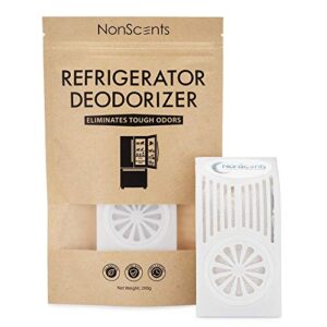 nonscents refrigerator deodorizer - outperforms baking soda - fridge and freezer odor eliminator