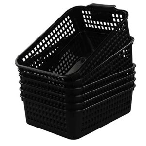 Begale Plastic Desktop Storage Trays Baskets Organization, Set of 6