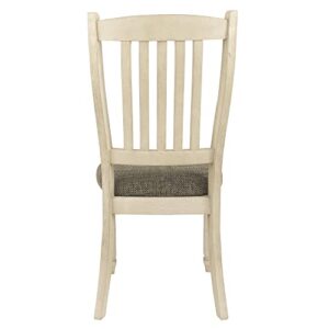 Signature Design by Ashley Bolanburg Upholstered Dining Room Chair, 2 Count, Antique White