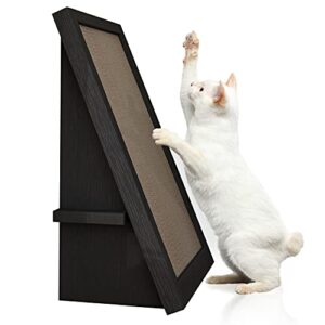 way basics premium cat scratcher incline wedge scratchy ramp - reversible zboard lasts 5x longer (free silvervine organic catnip)