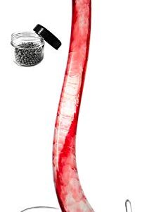 Le Sens Amazing Home Crystal Glass Cobra Wine Decanter, Red Wine Snake Shape Carafe, Cleaning Beads Set