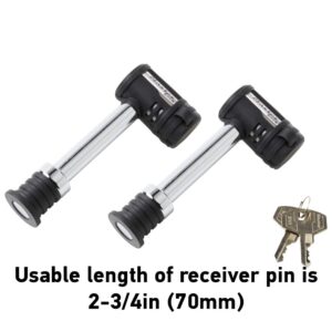 Master Lock 1479TAT Receiver Lock, 2 Pack,Silver