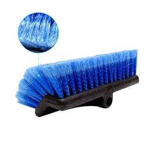 CarCarez Heavy Duty Auto Wash 10" Flow-Thru Tri Level Brush Head,Blue, Pack of 1