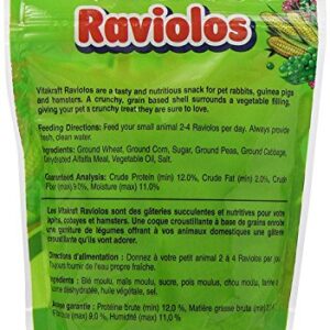 Vitakraft Raviolos Crunchy Treat for Pet Rabbits, Guinea Pigs & Hamsters, 10 Ounce Pouch