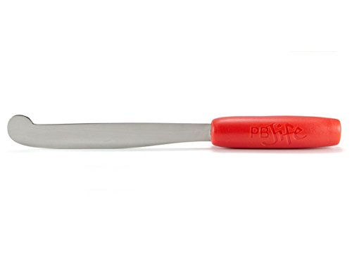 PB-JIFE! The Ultimate PB knife. Stir, scrape, and clean the BIG Jars (Red, 1)