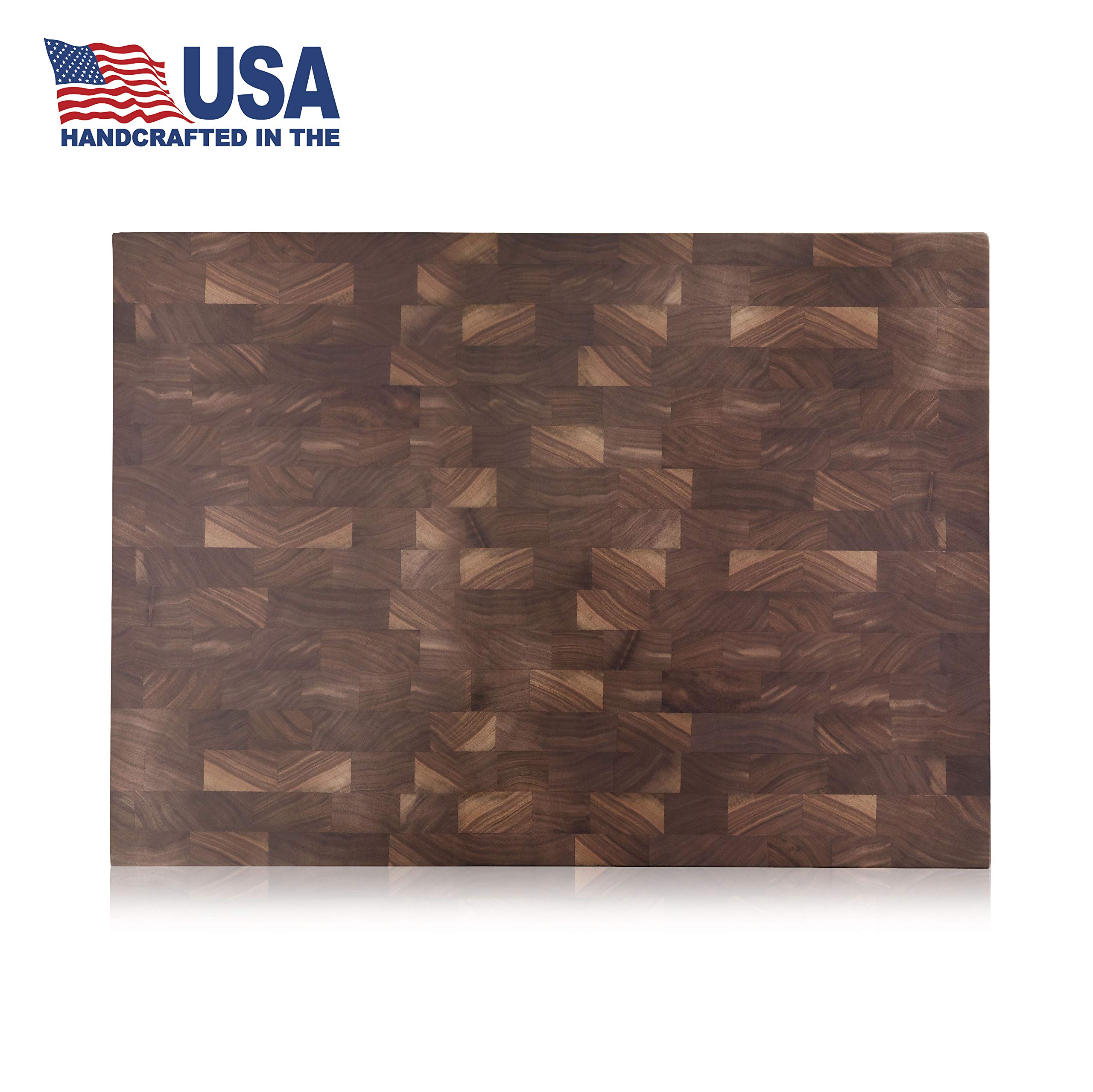 Cangshan | Thomas Keller Signature Collection Walnut End-Grain Cutting Board,16 x 22 x 2.0", Crafted in USA