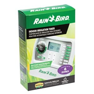 Rain Bird SST600IN Simple-To-Set Indoor Sprinkler/Irrigation System Timer/Controller, 6-Zone/Station