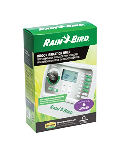 Rain Bird SST600IN Simple-To-Set Indoor Sprinkler/Irrigation System Timer/Controller, 6-Zone/Station