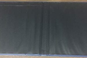 ABC Leather Check Cover, for 3-On-A-Page Executive Deskbook, 9 1/2 x 9", Black