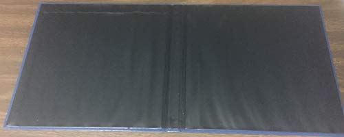 ABC Leather Check Cover, for 3-On-A-Page Executive Deskbook, 9 1/2 x 9", Black