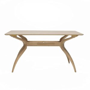 Christopher Knight Home Salli Wood Dining Table, Natural Oak Finish