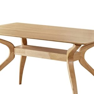 Christopher Knight Home Salli Wood Dining Table, Natural Oak Finish