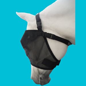 EquiVizor 95% UV Eye Protection (Full) Standard Horse Fly Mask - Help with Uveitis, Corneal Ulcer, Cataract, Light Sensitivity, Cancer. Designed to Stay On Your Horse, Off The Ground!