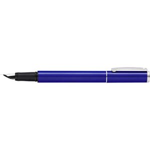 Sheaffer Pop Glossy Blue Fountain Pen with Chrome Trim and Medium Nib
