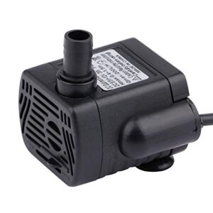 Aquarium Water Pumps,driew Mini Submersible Water Pump, DC 5.5-12V 5V 9V 12V Brushless Waterproof Pumps for Pond Aquarium with 4.5 Feet Cord, 200L/H