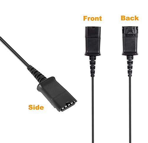 2.5mm Jack to QD Bottom Adapter Cable - Plantronics Alternative to fit Phones with 2.5mm Headset Connection for Cisco SPA303,501G,502G 504G,508G,Cisco Linksys SPA921 922,etc