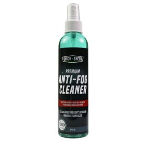 quick sheen anti-fog spray for glass, windows, glasses, masks, mirrors, goggles