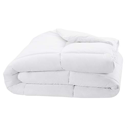 Amazon Basics Down Alternative Bedding Comforter Duvet Insert, Full/Queen, White, Light