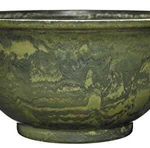 Classic Home and Garden "Venetian Deep Bowl 12.5" Planter, Green Granite (2/8060G/1)