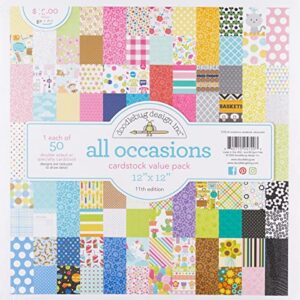 DOODLEBUG 5720 Value Kit Cardstock 12"X12" 50/Pkg