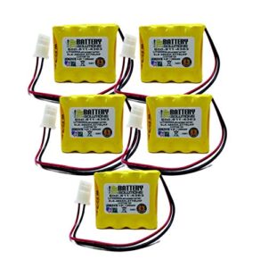5pc lithonia 277elnf elb-4865n elb4865n replacement battery