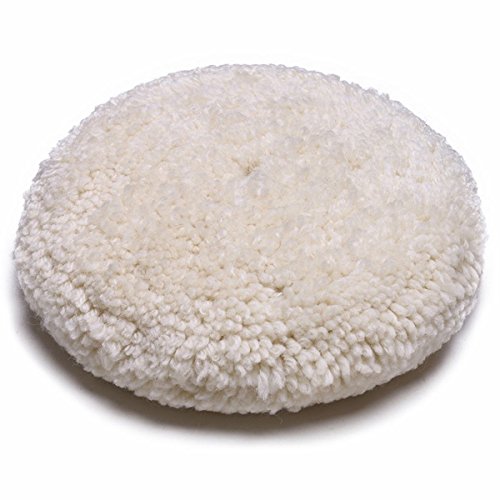 OKAYDA Genuine Wool Polishing Waxing Pads Buffing Pads for Car Polisher Boat Polisher 7' Single Sided / 7 Double Sided (Double Sided)