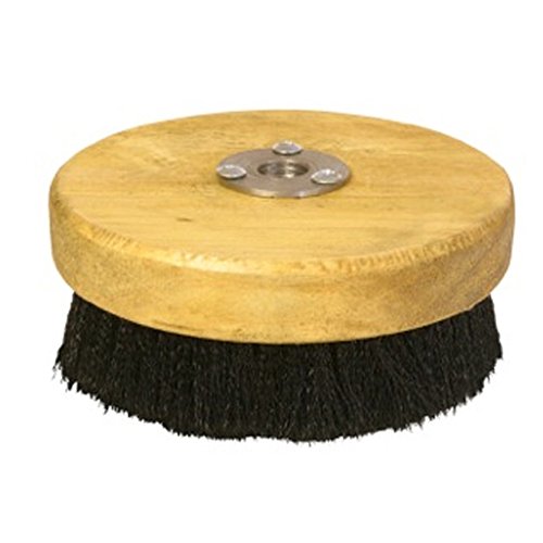 HI-TECH Carpet and Upholstery Shampoo 5” Wood Block Brush for Rotary Buffers - Polishers