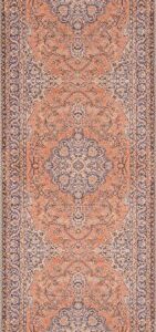 Momeni Rugs Afshar Traditional Medallion Area Rug x, 2'3" x 7'6" Runner, Copper