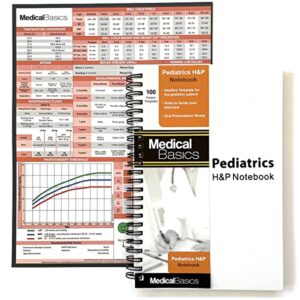 pediatrics h&p notebook medical history and physical notebook, 100 medical templates with perforations