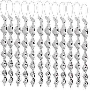juniqute bird wind twisting scare rods reflective ornamental spiral device (12") (set of 12)