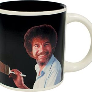 The Unemployed Philosophers Guild Ceramic Bob Ross Self-Painting Mug - in A Fun Gift Box