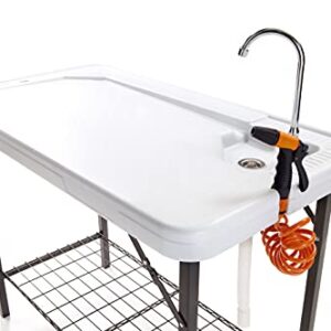 SEEK SKFT-48S Deluxe Cleaning Table, Large, White