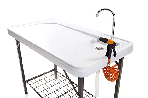 SEEK SKFT-48S Deluxe Cleaning Table, Large, White