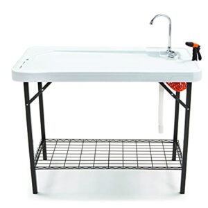 SEEK SKFT-48S Deluxe Cleaning Table, Large, White