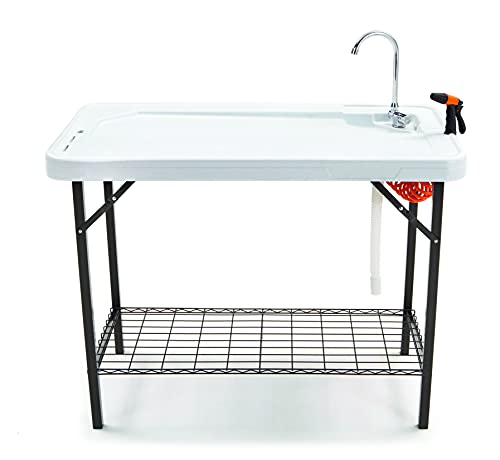 SEEK SKFT-48S Deluxe Cleaning Table, Large, White