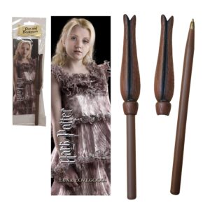 the noble collection harry potter luna wand pen and bookmark