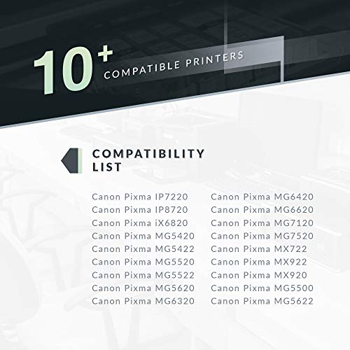 K-Ink Compatible Printer Ink Cartridges Replacement for Canon PGI 250 PGI-250 XL Black PGBK (4 Big Black)