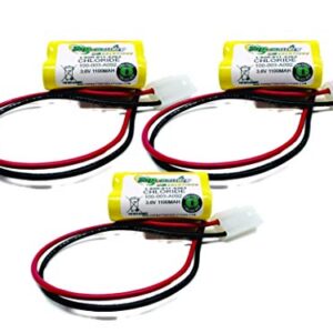 3PC 100-003-A092 or 100003A092 Chloride/Lightguard Replacement Battery