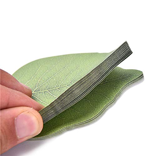 300 Sheets Leaf Sticky Notes Memo Pad Paper Sticker Pads (50 Sheets/Pad x 6 Pads)