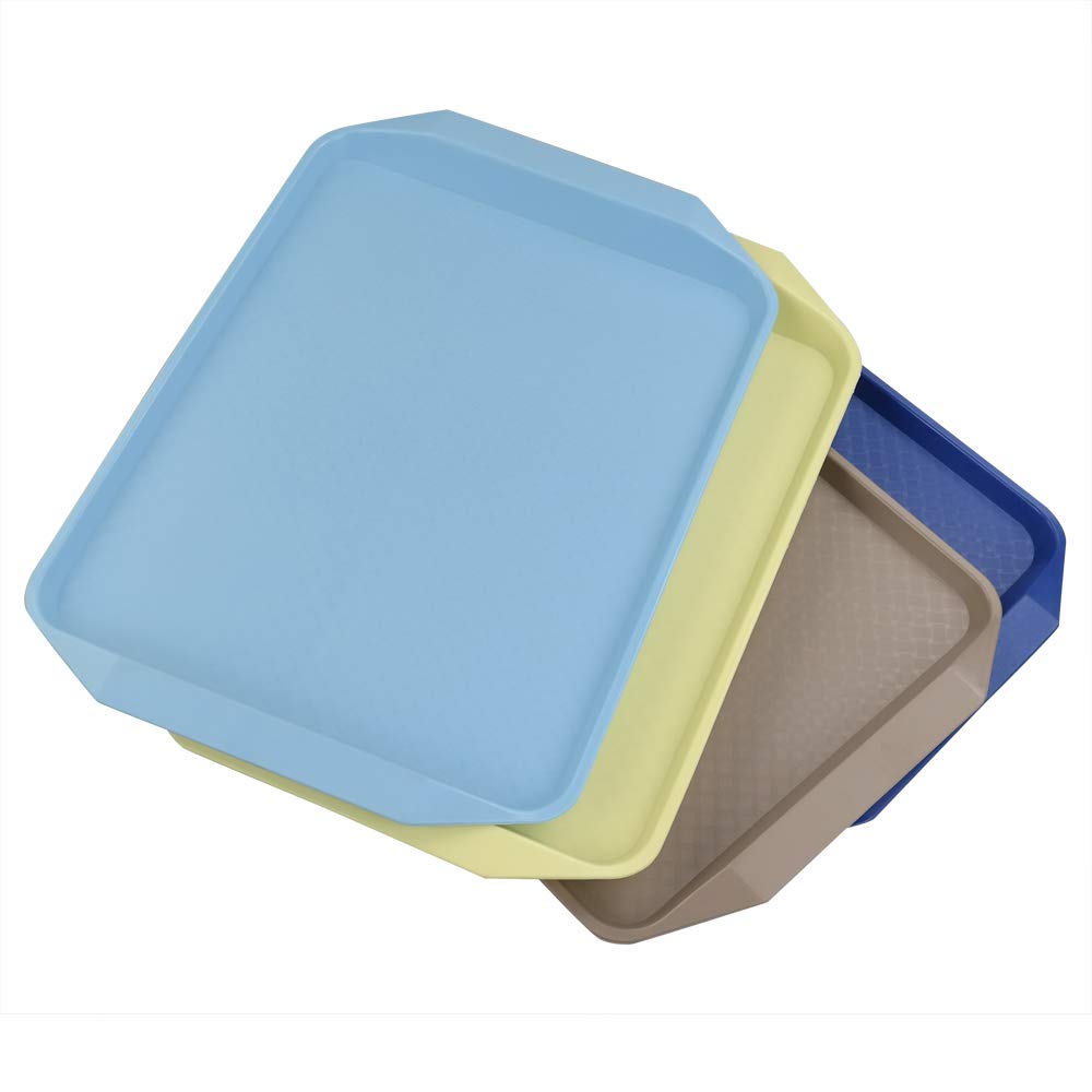 Doryh Set of 4 Color Fast Food Serving Trays