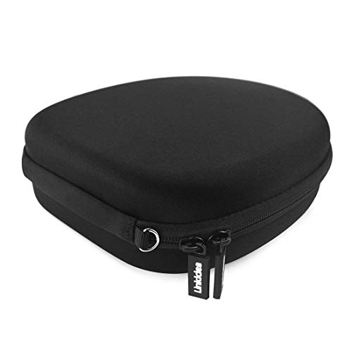 Linkidea Headphones Carrying Case Compatible with Bose QuietComfort 45, QC35 II, QC25, QC15, QCSE Case, Protective Hard Shell Travel Bag with Cable, Charger Storage (Black)